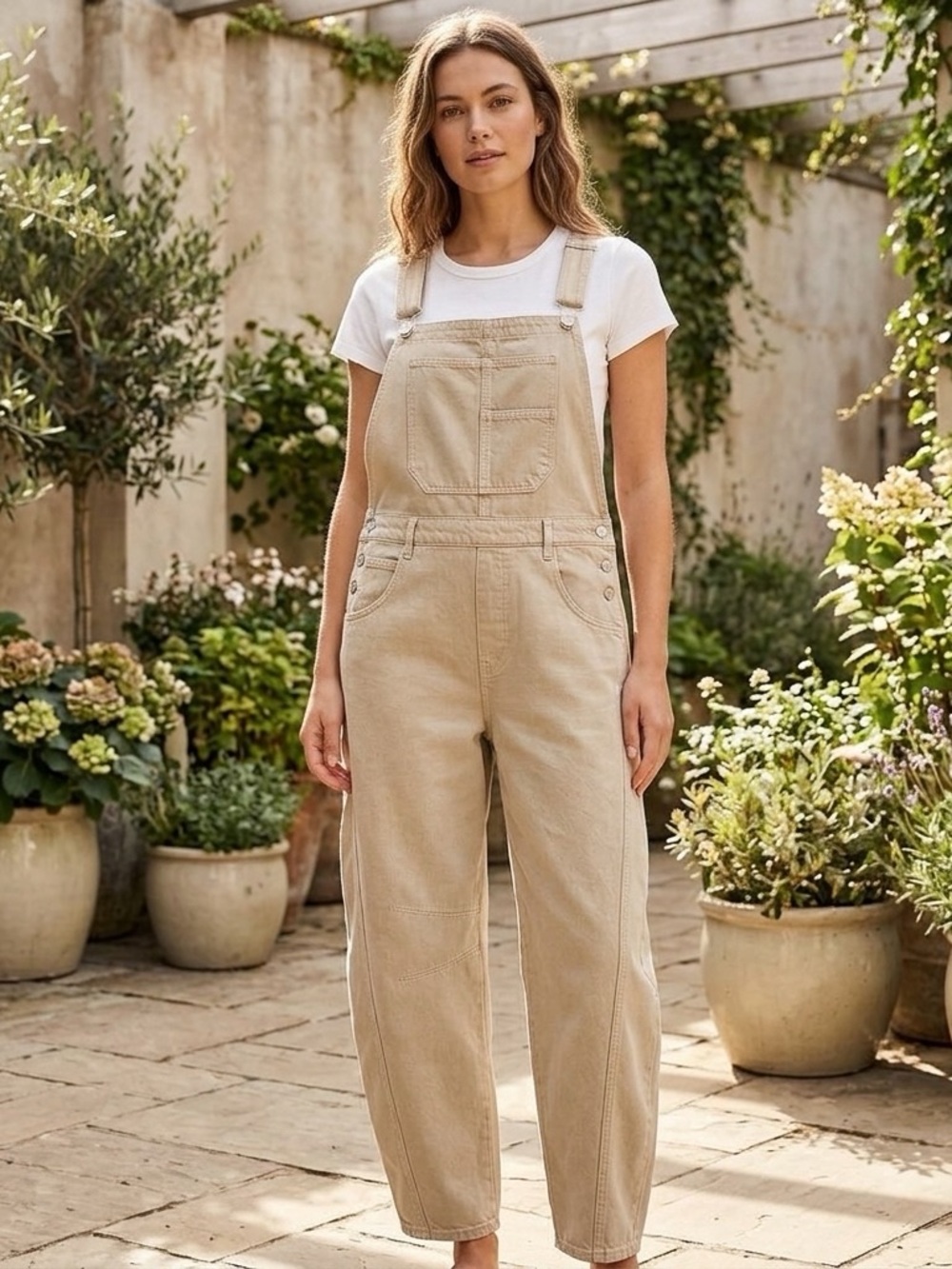 We The Free Barrel Style Women's Denim Overalls NWOT